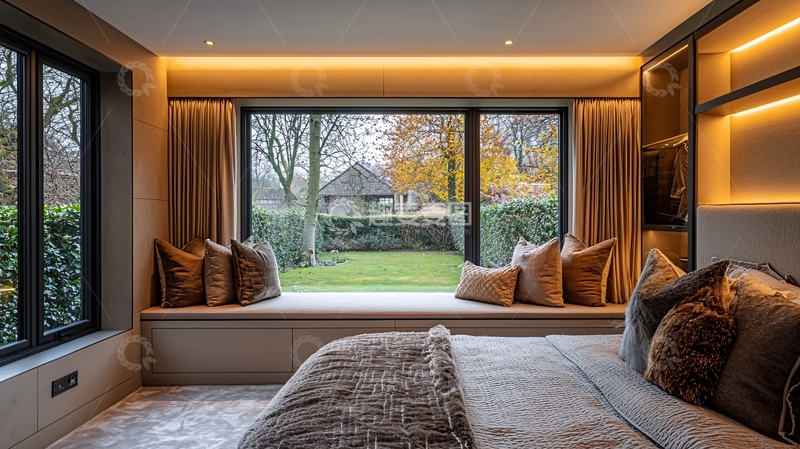 高清大图下载【趣麦麦图】卧室落地窗