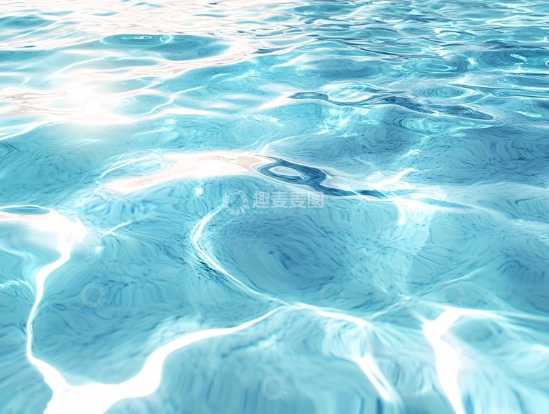 高清大图下载【趣麦麦图】清澈碧蓝的平静水面
