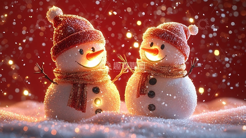 高清大图下载【趣麦麦图】圣诞节雪人8