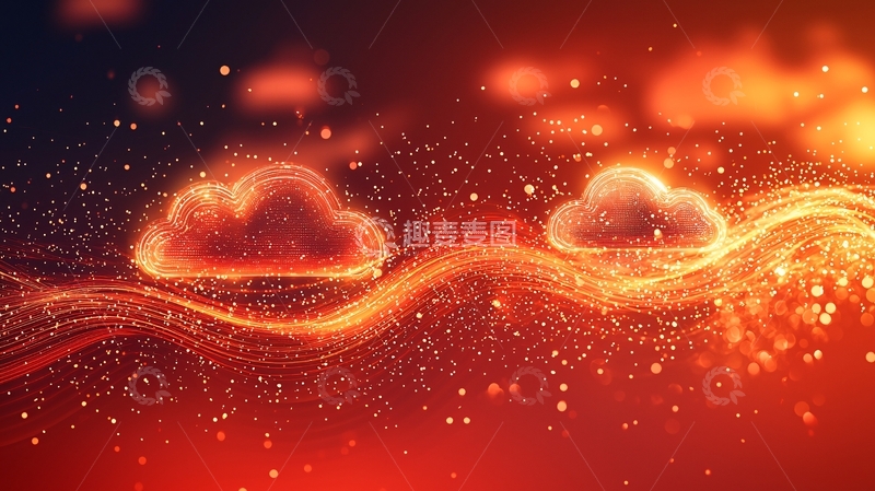 高清大图下载【趣麦麦图】抽象云计算数据