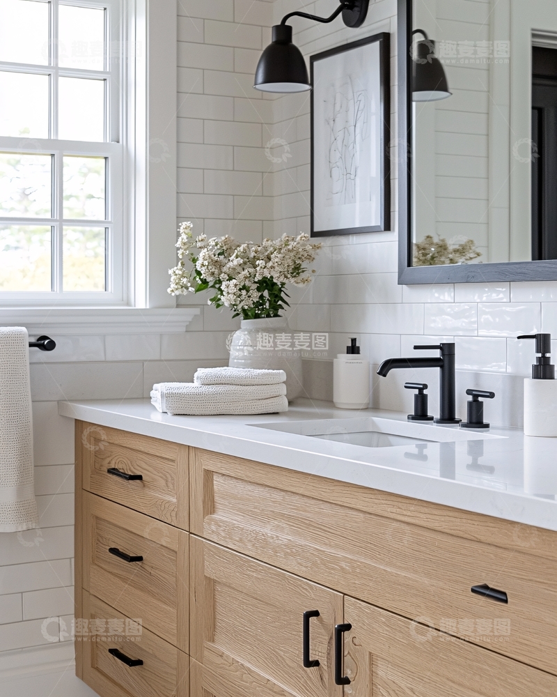高清大图下载【趣麦麦图】现代简约风格浴室