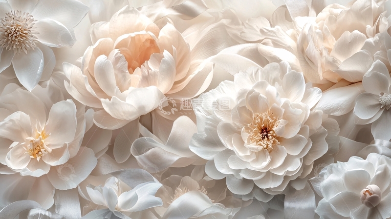 高清大图下载【趣麦麦图】温柔淡雅花朵背景