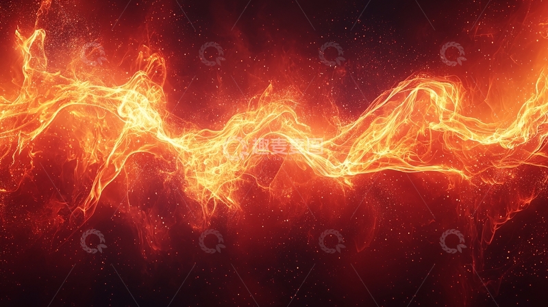 高清大图下载【趣麦麦图】火焰能量流