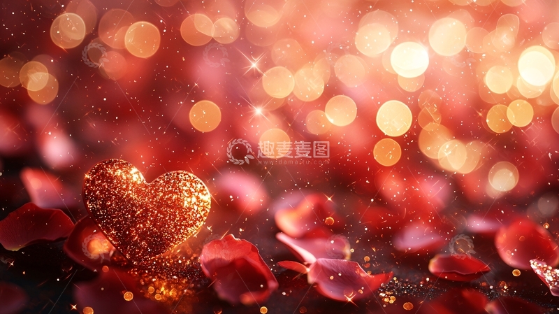 高清大图下载【趣麦麦图】浪漫情人节背景