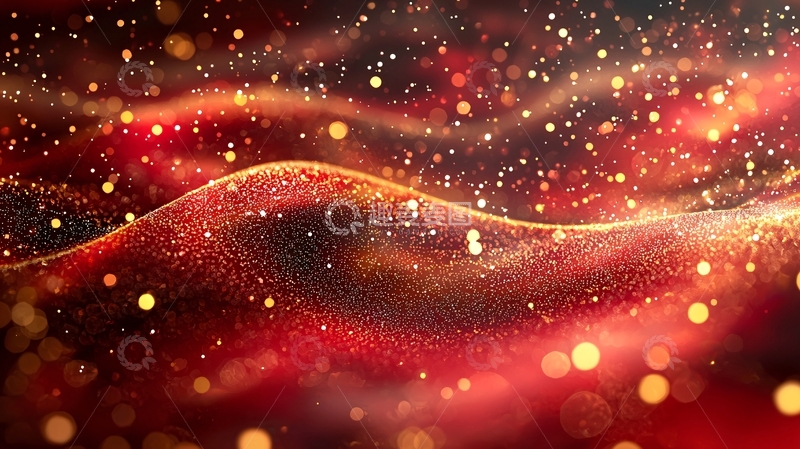 高清大图下载【趣麦麦图】红色波浪背景