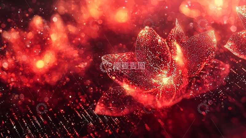 高清大图下载【趣麦麦图】火焰花瓣