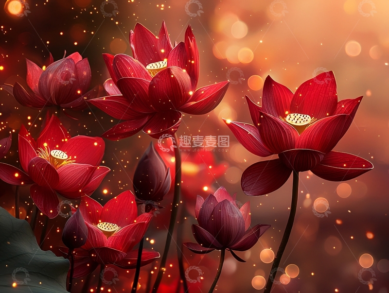 高清大图下载【趣麦麦图】红莲