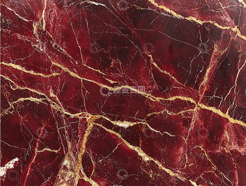 高清大图下载【趣麦麦图】深红金线纹理大理石