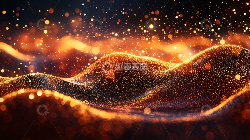 高清大图下载【趣麦麦图】流动的火焰粒子