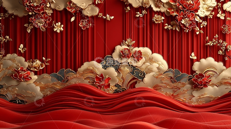 高清大图下载【趣麦麦图】中式婚礼背景