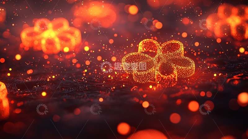 高清大图下载【趣麦麦图】抽象火焰花朵