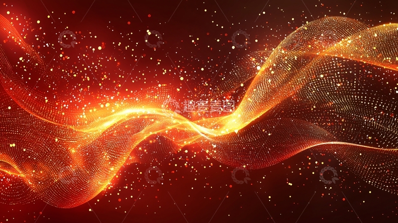 高清大图下载【趣麦麦图】火光粒子流体动态壁纸