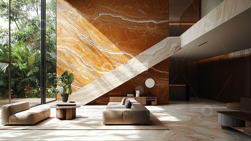 高清大图下载【趣麦麦图】现代简约别墅客厅