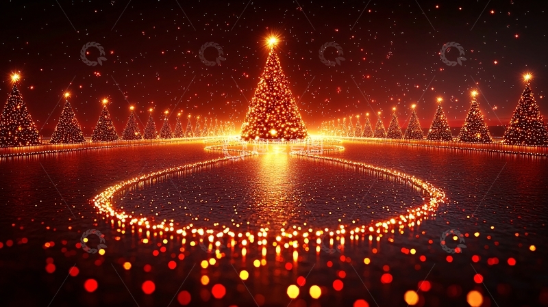高清大图下载【趣麦麦图】璀璨闪耀的圣诞树