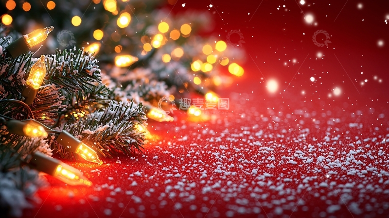 高清大图下载【趣麦麦图】圣诞节灯光装饰