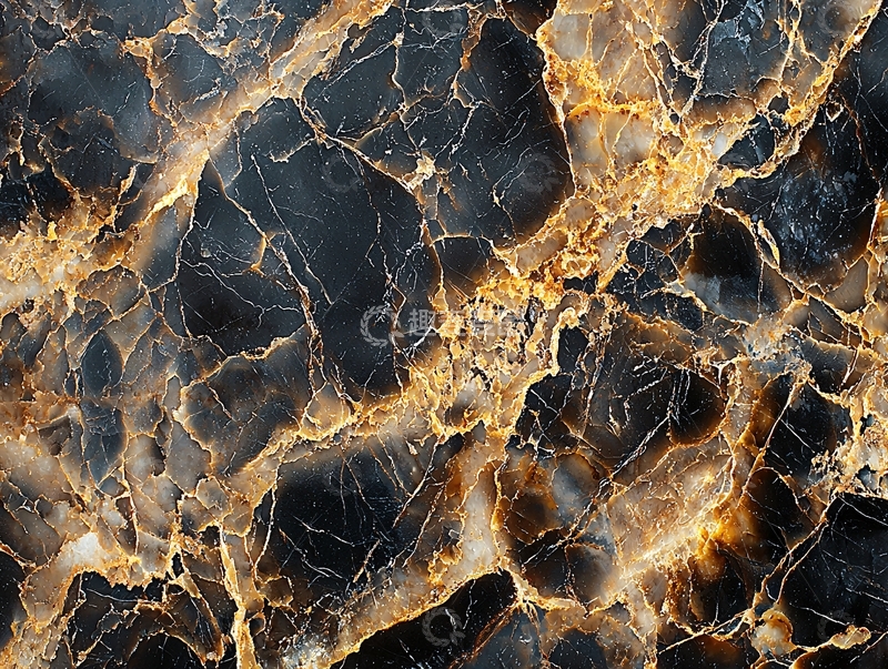 高清大图下载【趣麦麦图】黑色金线纹理大理石