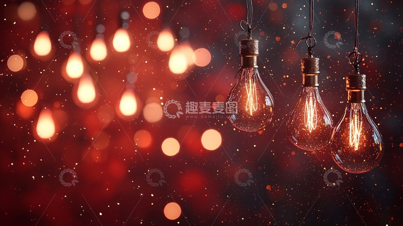 高清大图下载【趣麦麦图】复古灯泡