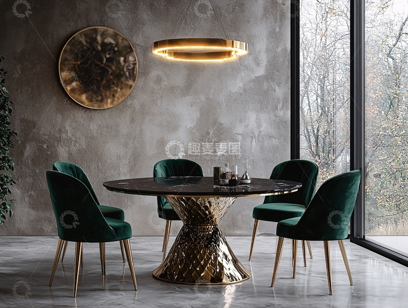 高清大图下载【趣麦麦图】极简现代风格餐厅