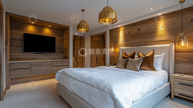 高清大图下载【趣麦麦图】现代简约卧室设计112