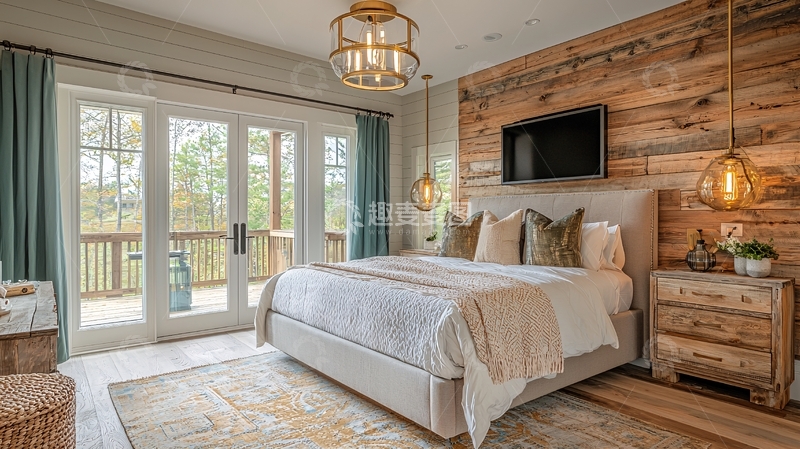 高清大图下载【趣麦麦图】现代乡村卧室设计