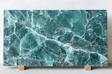 蓝绿色纹理大理石