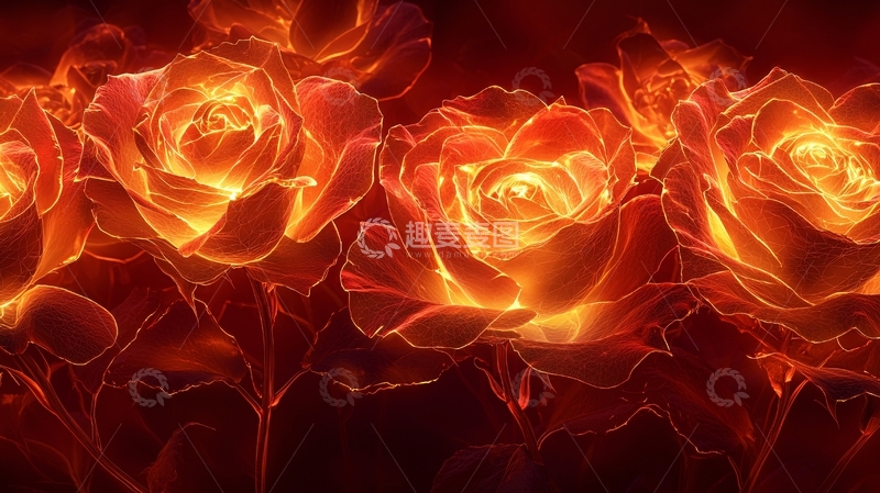 高清大图下载【趣麦麦图】燃烧的玫瑰