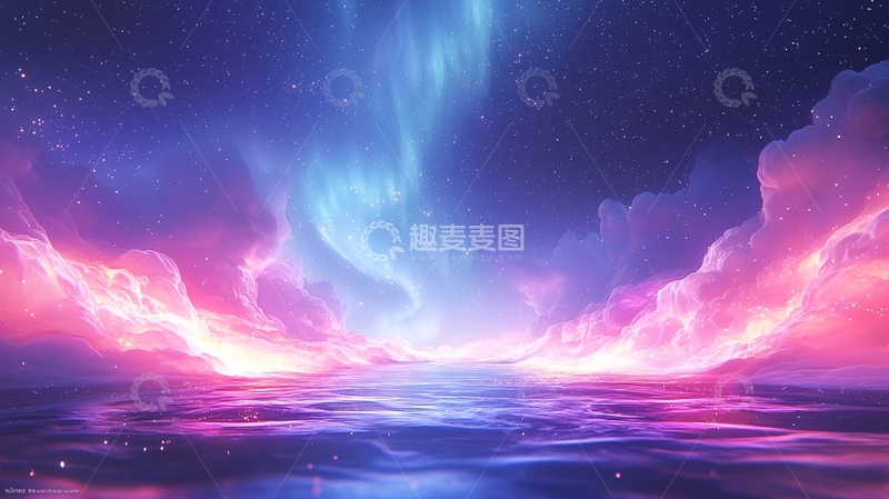 高清大图下载【趣麦麦图】梦幻极光