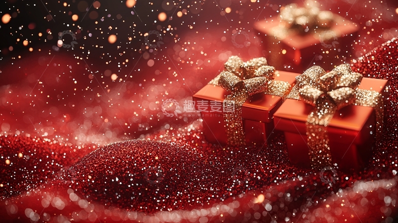 高清大图下载【趣麦麦图】红色礼盒