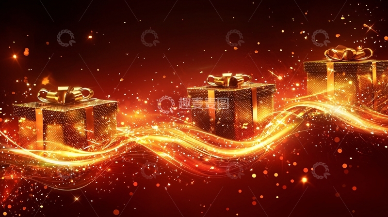 高清大图下载【趣麦麦图】金色礼物