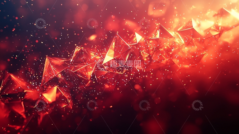 高清大图下载【趣麦麦图】红色火焰水晶