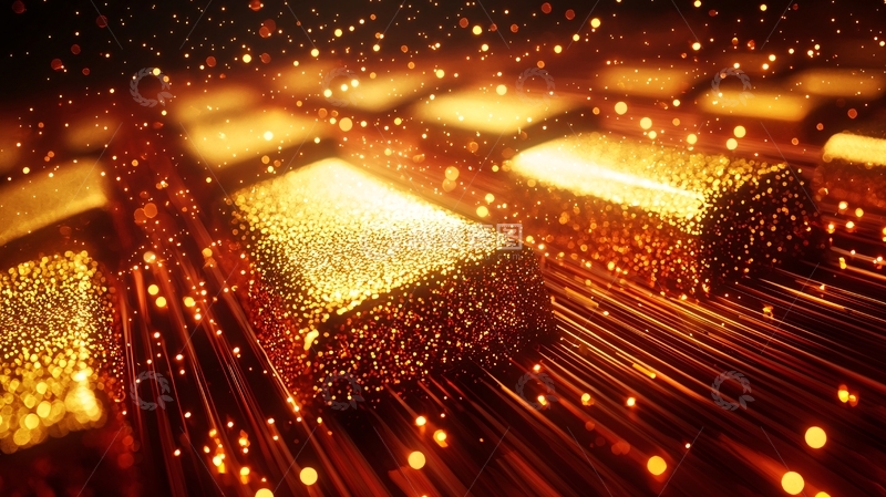 高清大图下载【趣麦麦图】金光闪闪的金条