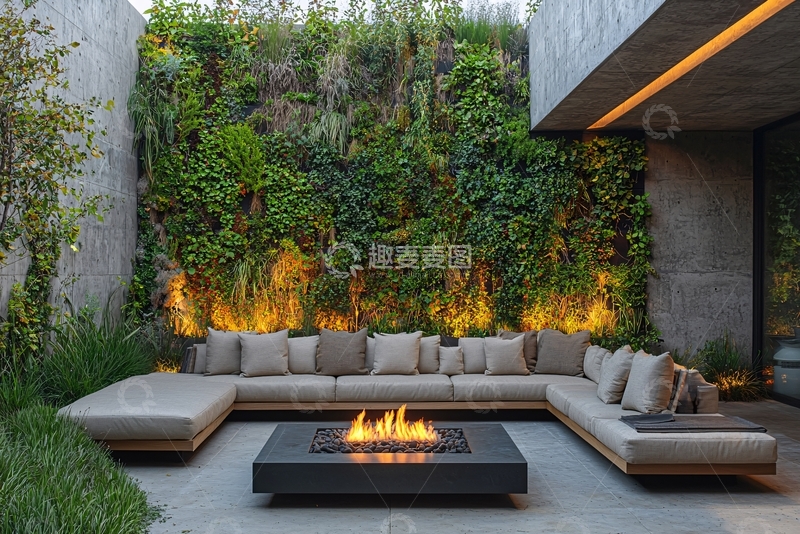 高清大图下载【趣麦麦图】舒适户外庭院