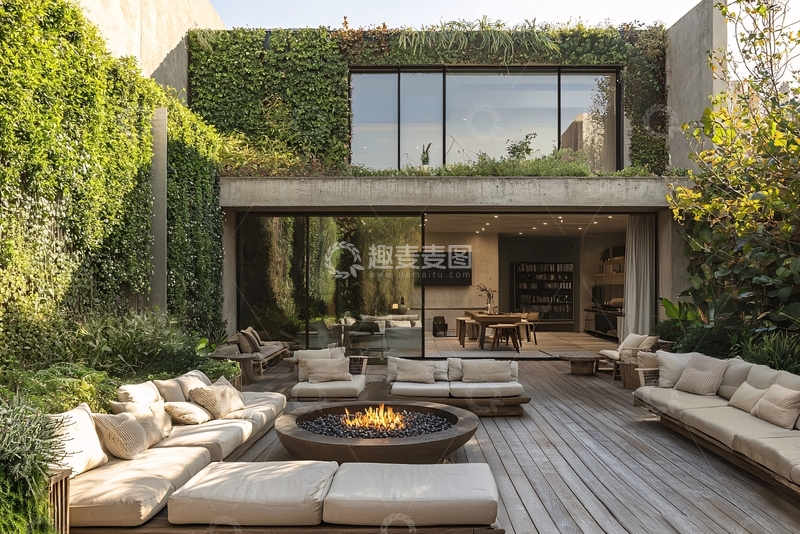 高清大图下载【趣麦麦图】现代庭院设计8