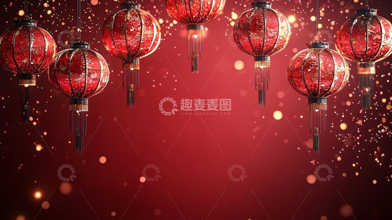 高清大图下载【趣麦麦图】红色灯笼