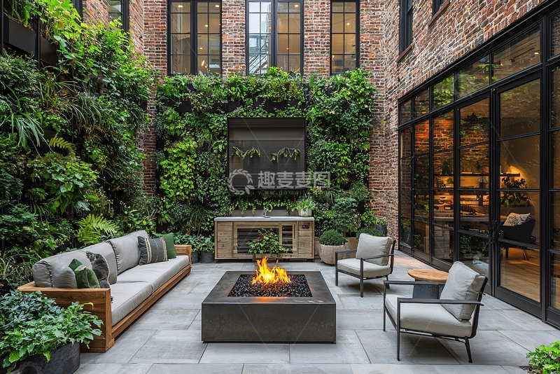 高清大图下载【趣麦麦图】室内庭院设计
