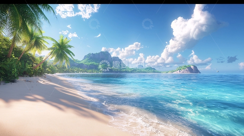 高清大图下载【趣麦麦图】热带海滩风景图