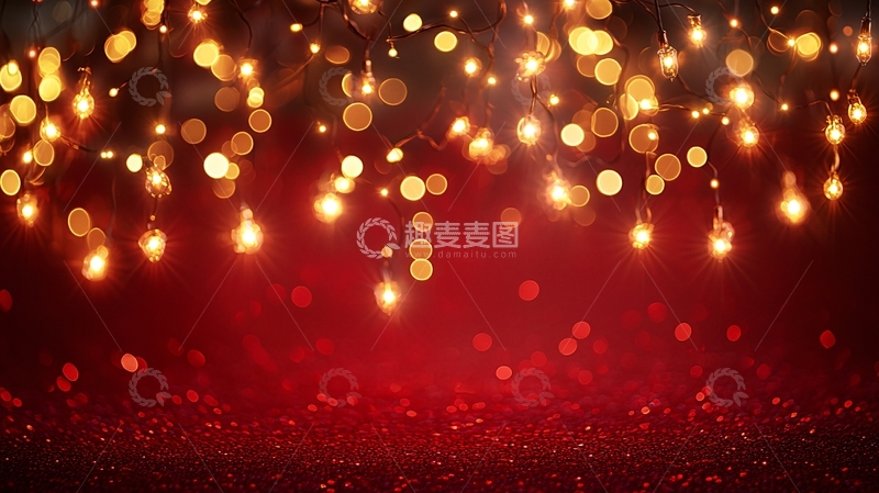 高清大图下载【趣麦麦图】红金色闪光背景