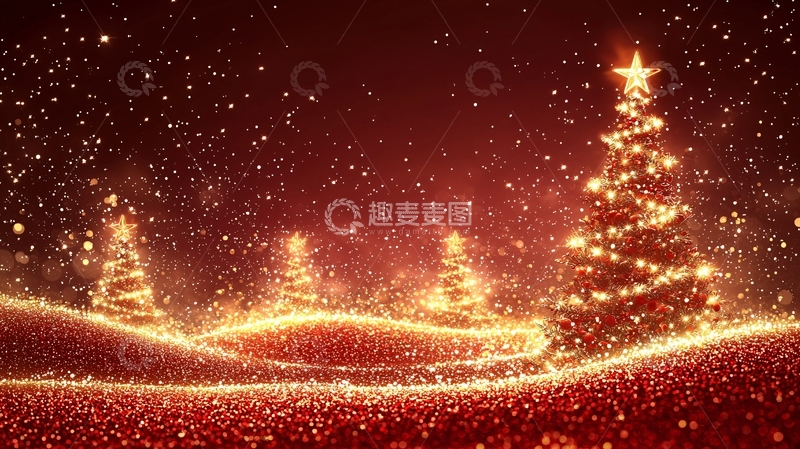 高清大图下载【趣麦麦图】梦幻圣诞树9