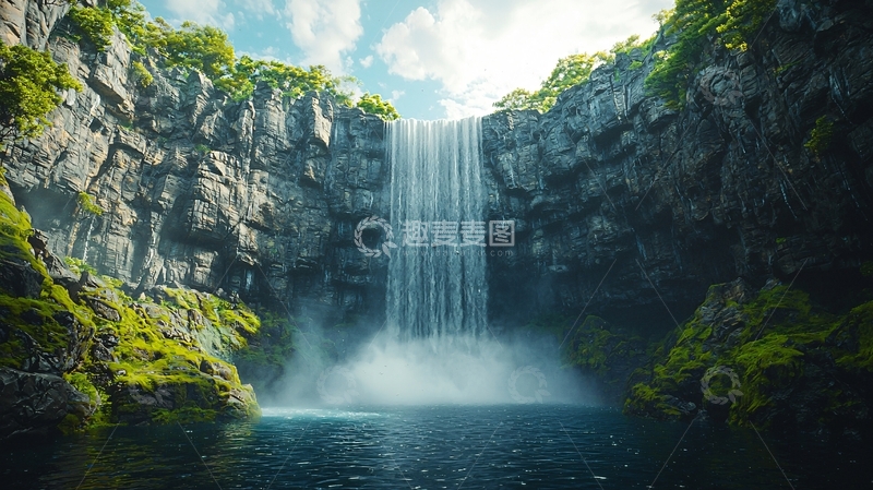 高清大图下载【趣麦麦图】瀑布62