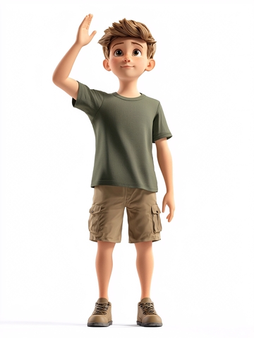 卡通男孩