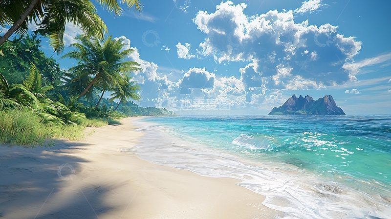 高清大图下载【趣麦麦图】热带海滩风景