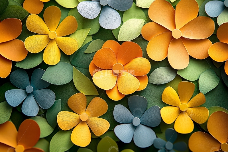 高清大图下载【趣麦麦图】纸艺花朵