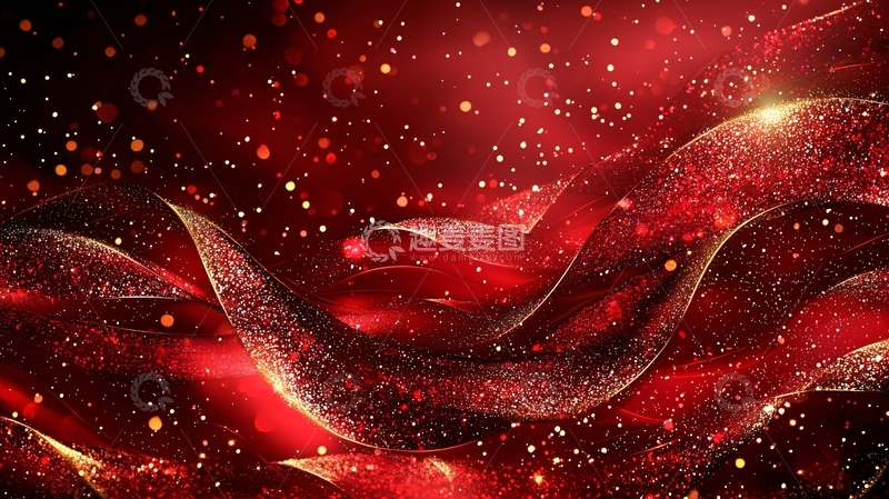 高清大图下载【趣麦麦图】红色梦幻背景