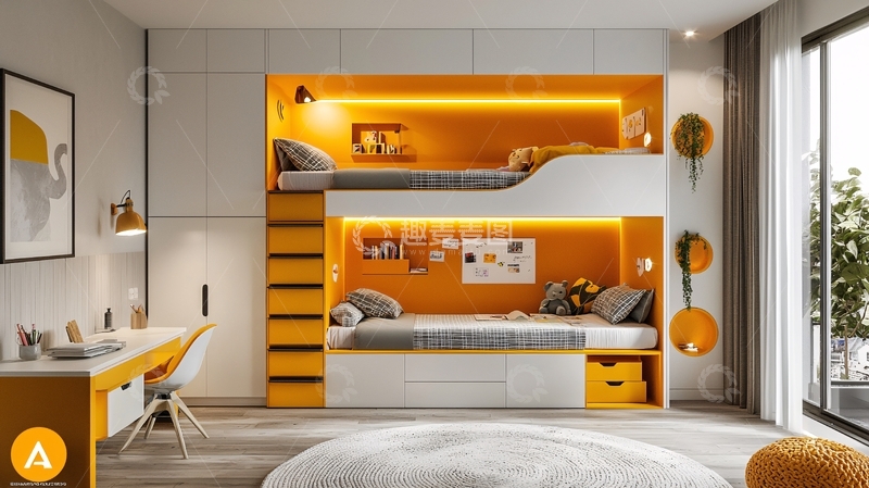 高清大图下载【趣麦麦图】儿童房设计