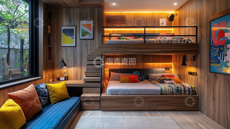 高清大图下载【趣麦麦图】儿童房设计
