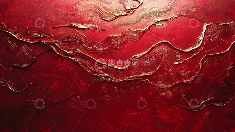 高清大图下载【趣麦麦图】红色纹理背景