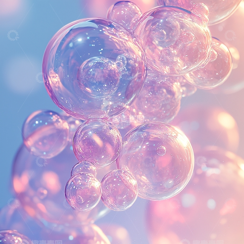 高清大图下载【趣麦麦图】梦幻泡泡背景图