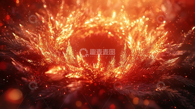 高清大图下载【趣麦麦图】燃烧的火焰环