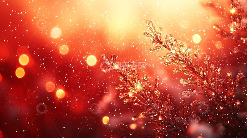 高清大图下载【趣麦麦图】红色背景