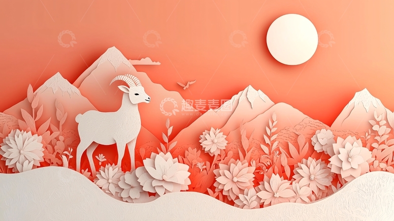 高清大图下载【趣麦麦图】山羊